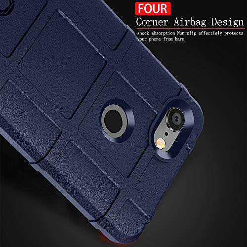 Phone Case for Google Pixel 3 XL with Tempered Glass Screen Protector Cover Film and Cell Accessories Rugged Hard Slim Heavy Duty Full Body Teens Pixel3XL Pixel3 LX Pixle 3XL Women Men Cases Blue - color: Blue