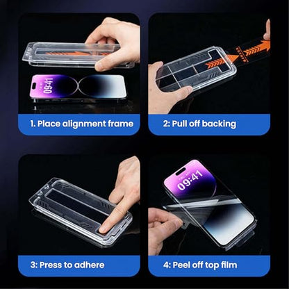 Dreem Privacy Screen Protector for iPhone Air – 28° Anti-Spy Tempered Glass, 9H Hardness, Oleophobic Coating, Bubble-Free, Case Friendly, HD Clear Privacy Glass Film - size: iPhone Air