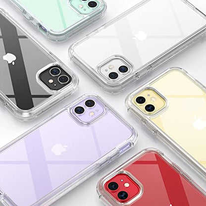 Diaclara Compatible with iPhone 11 Case, Full Body Rugged with Built-in Touch Sensitive Anti-Scratch Screen Protector, Soft TPU Bumper Case Clear Compatible with iPhone 11 6.1" (Crystal Clear) - color: Clear, size: iPhone 11
