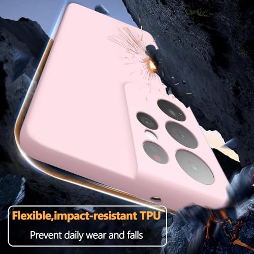 X-level for Samsung Galaxy S21 Ultra Case Slim Fit Ultra-Thin Super Soft TPU [Guardian Series] S21 Ultra Phone Back Cover Light Protective Matte Finish Coating Shockproof Case for Women Men -Pink - color: Pink