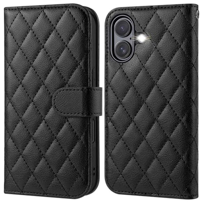 OCASE for iPhone 17 Wallet Case, Card Holder, Diamond Check Black | RFID Blocking, Kickstand, Magnetic Closure, PU Leather Flip Folio, Shockproof TPU Shell, Protective Phone Cover (6.3") 2025 - color: Diamond Check Black