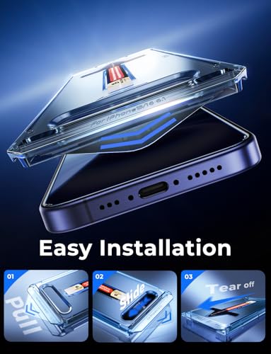 MAGIC JOHN for iPhone 16 Privacy Tempered Glass Screen Protector Anti-peek - size: iPhone 16-6.1 inch