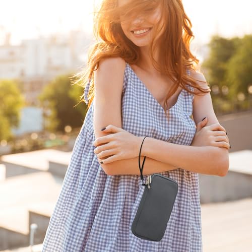 kwmobile Universal Phone Pouch Size XL - 6.7/6.8" - Neoprene Smartphone Pouch with Zip - Water-Repellent Mobile Phone Case - Sleeve in Blue Grey - color: blue grey, size: XL - 6.7/6.8"