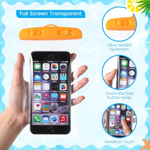 40 Pack Universal Clear Waterproof Phone Pouch, Colorful - color: Colorful