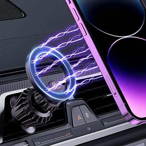 Compatible for MagSafe Car Mount [20 Strong Magnets] Magnetic Phone Holder for Car Hands Free iPhone Car Holder Mount Fit for iPhone 14 13 12 Pro Plus
