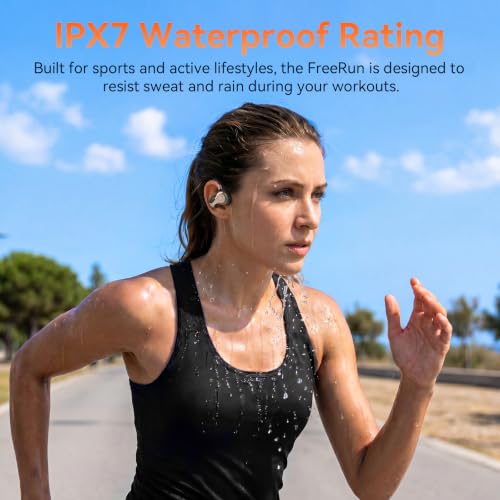 OHAYO Open Ear Headphones, Bluetooth 6.0 Air Conduction Sports Earbuds, 19g - color: Black/Gold