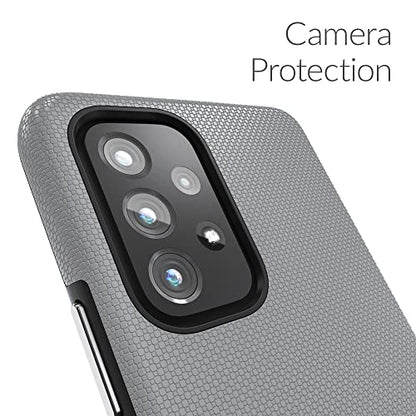 Crave for Samsung Galaxy A53 Case, Shockproof Protection Dual Layer Case for Galaxy A53 5G (6.5 inch) - Slate - color: Slate