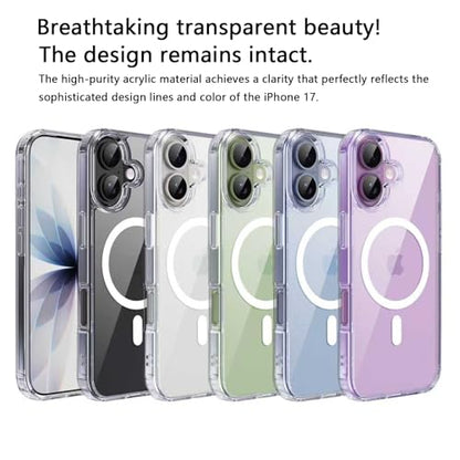 Classic Hybrid Magnetic iPhone 17 Case Phone Case Cover, Screen Protectors X1, Compatible with Magsafe, Anti Yellowing,Slim,Shockproof, Protective (Mint Green, iPhone 17) - color: Mint Green, size: iPhone 17