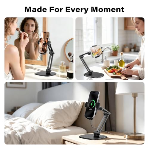 APPS2Car Wireless Charging Phone Stand for Desk - color: Black - Wireless Charging Stand