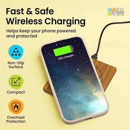 Thinking Gifts 15W Magnetic Wireless Charger, Charging Pad - Wood - color: Wood
