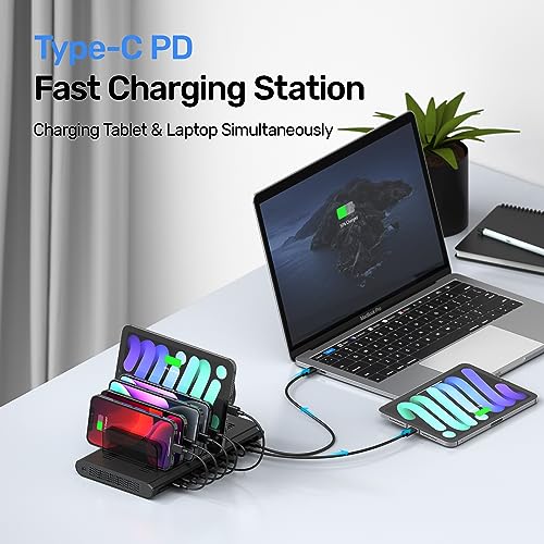 Unitek 120W 10-Port Charging Station with QC 3.0 & PD 60W/18W