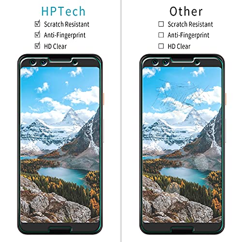 2 Pack Screen Protector for Google Pixel 3 5.5 inch Tempered Glass - color: Clear-Google Pixel 3