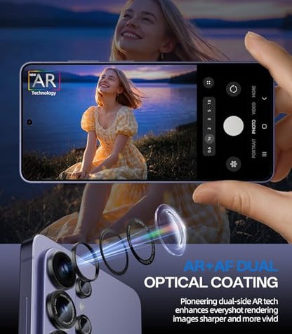 HelloDeere for Samsung Galaxy S26 Ultra Camera Lens Protector, Military-Grade 9H+ Tempered Glass with AR Optical Tech HD Anti-Glare Anti-Scratch Metal Individual Ring Easy Install Case Friendly, Black - color: S26 Ultra (Black)