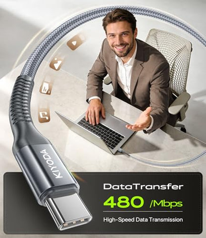 USB to USB C Cable 3A Fast Charging 3FT USB A to USB C Cable for CarPlay - color: Grey, size: 3FT, style: USB A to USB C