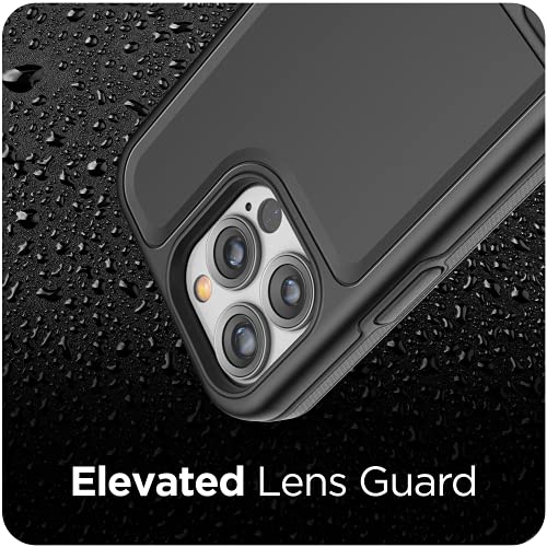 Encased Rebel Designed for iPhone 13 PRO Belt Clip Case (2021) Protective Shockproof Case with Holster (Black) - color: Black, size: iPhone 13 Pro
