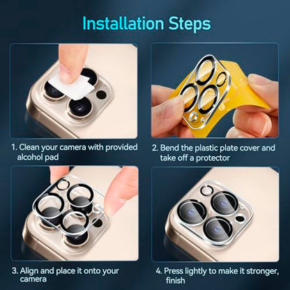 ivoler Camera Lens Protector for iPhone 14 Pro Max/14 Pro, 4-Pack - size: iPhone16ProMax/16Pro/15ProMax/15Pro/14ProMax/14Pro