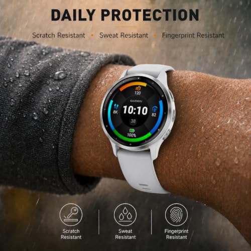 6 Pack for Garmin Venu 3 Screen Protector 45mm,Clear Soft EPU Film | Self-Healing, Full Coverage, Touch Sensitive, Anti-Scratch and Bubble-Free for Running,Training and Daily Wear - size: For Garmin Venu 3 45mm 1.77 Inch