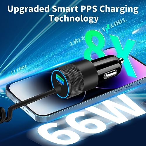 Apple MFi Certified iPhone Car Charger Fast Charging, 4.8A USB Car Charger - size: 6FT