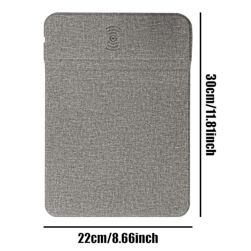 Wireless Charging Mice Pad Non-Slip Office Mice Pad with Wireless Charging - color: Gray