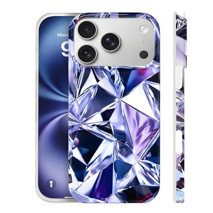 Case Compatible with iPhone 17 Pro Max, 2025 Anti-Yellow Ultra Transparent Soft TPU Phone Case, Shockproof Anti-Slip Slim Lightweight Full Coverage Protective (Gemstone) - color: Gemstone