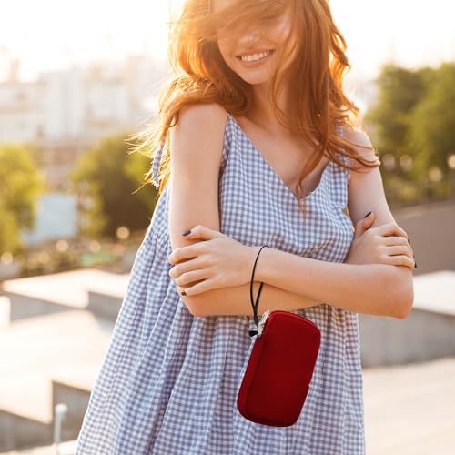 kwmobile Universal Phone Pouch Size M - 5.5" - Neoprene Smartphone Pouch with Zip - Water-Repellent Mobile Phone Case - Sleeve in Red - color: red, size: M - 5.5"