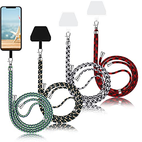 Weewooday 4 Pcs Phone Lanyard Crossbody Phone Strap, Camo Color Series - color: Camo Color Series