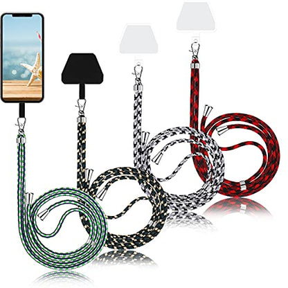 Weewooday 4 Pcs Phone Lanyard Crossbody Phone Strap, Camo Color Series - color: Camo Color Series