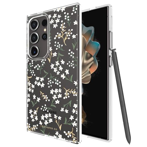 Rifle Paper Co. Samsung Galaxy S24 Ultra Case for Women [6.8"] [12ft Drop Protection] [Wireless Charging] Floral Print Phone Case for Samsung Galaxy S24 Ultra, Anti-Scratch, Shockproof - Petite Fleurs - color: Petite Fleurs
