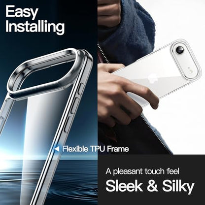 JETech Case for iPhone Air, Anti-Yellowing, Clear | Shockproof Protection, Scratch Resistant Hard PC Back, Durable Transparent TPU Bumper - color: Clear, size: iPhone Air