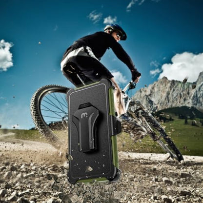 M MYBAT PRO for Samsung Galaxy S25 Plus Case with Belt Clip Holster - color: Army Green, size: Samsung Galaxy S25 Plus