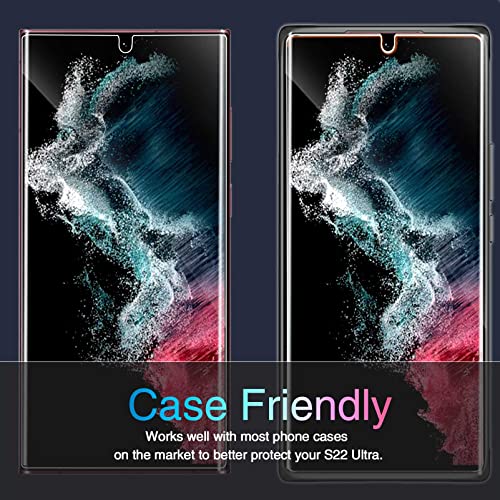 IMBZBK for Samsung Galaxy S22 Ultra 5G Screen Protector, 3+3 Pack - color: S22 Ultra-Transparent