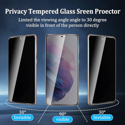 2+2 Pack Privacy Screen Protector for Samsung Galaxy S21 Plus 5G - size: Galaxy S21 Plus 2+2 Pack