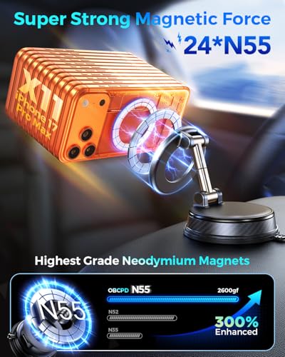 Magnetic Car Phone Holder, Magsafe Car Mount, Phone Holders for Your Car
