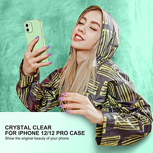 ULAK Clear Case for iPhone 12/iPhone 12 Pro 6.1inch, Crystal Clear | Hybrid Protective Slim Transparent Anti-Scratch Shock Absorption TPU Bumper Clear Phone Case for iPhone 12/12 Pro - color: Transparent
