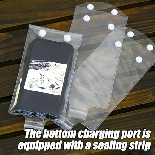 Cycling Waterproof Phone Bag Rain Protection Sandproof Clear | Waterproof Phone Pouch Cycling for Kayaking Boating Travel Men Women Food Delivery Riders