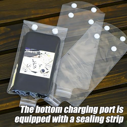 Cycling Waterproof Phone Bag Rain Protection Sandproof Clear | Waterproof Phone Pouch Cycling for Kayaking Boating Travel Men Women Food Delivery Riders