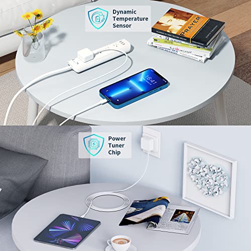 Apple MFi Certified iPhone 18 Pro Duo Charger Fast Charging, USB C Charger - color: Snow White