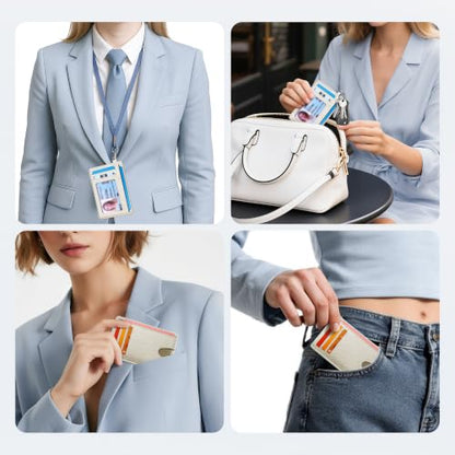 Mayski Slim Wallet, Credit Card Holder for Women, Minimalist Front Pocket RFID Blocking Card Cases, Small Wallet Women Men(Litchi Beige) - color: Litchi Beige