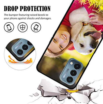 Personalized-Custom Phone Case for OnePlus Nord N200 5G with Picture Photo Text Name - Customized One Plus N 200 5 G Cellphone/Smartphone/Mobilephone Soft Thin Cover (Black) 6.49-inch - color: Black 01 - 1 Photo Text