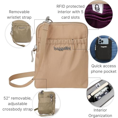 Baggallini RFID Bryant Pouch - color: Beach