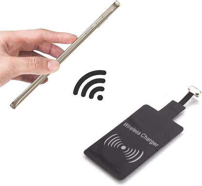 Universal Micro-USB Type A Qi Wireless Charging Receiver Patch Module Chip for Android - Fast Speed & Slim Wireless Charger Receiver - Wireless Charging Adapter Compatible with All Android Smartphones