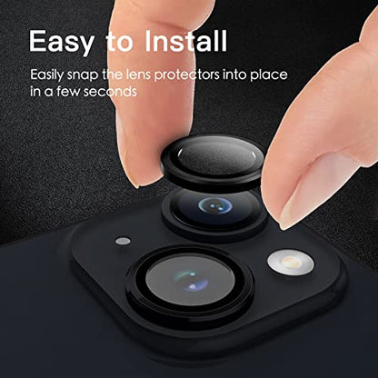 JETech Camera Lens Protector for iPhone 14/14 Plus, Midnight, 1 Set - color: Midnight