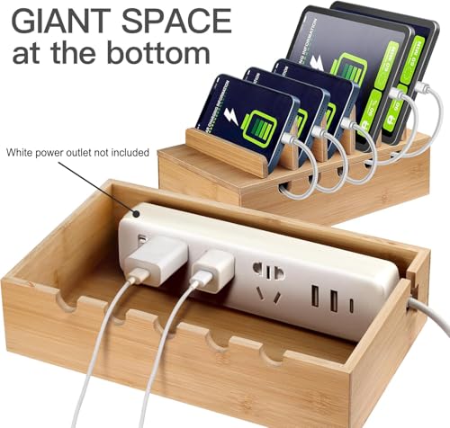 MINCORD Bamboo Charging Station for Multiple Devices