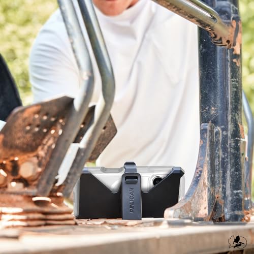 Pelican Voyager iPhone 16 Pro Max Case - Rugged MagSafe Phone Case - Clear | Magnetic Phone Case w/18ft Military Grade Drop Protection - Phone Cover w/ Belt Clip Holster Kickstand for iPhone 16 Pro Max - color: Clear