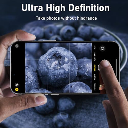 UniqueMe for iPhone 13 Pro/13 Pro Max Lens Protector Sliver (Bling Circle) - color: Silver(bling circle)