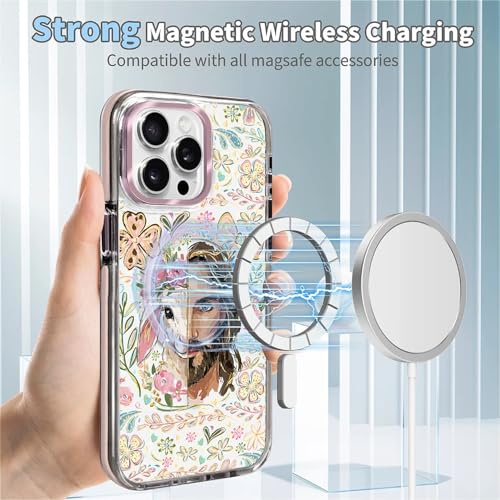 VisEnt Clear Case for iPhone 15 ProMax, Magnetic Phone Case, Transparent Slim Cover, Military Grade Protection, Shockproof, Anti-Yellowing, Scratch Resistant, Christian Jesus Lamb - color: Christian Jesus Lamb, size: Iphone 15 Pro Max