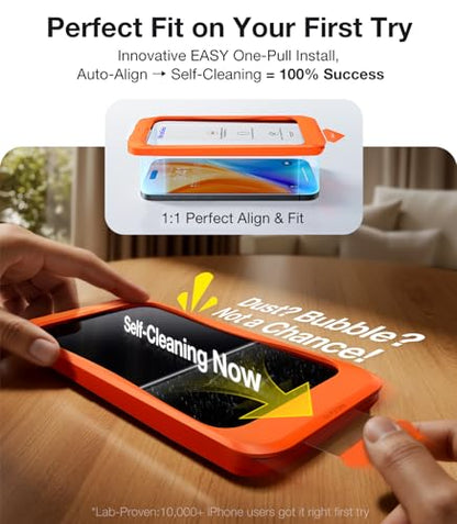 UltraGlass Top 9H+ Armor for iPhone 17 Pro Screen Protector Glass, 2 Pack - size: iPhone 17 Pro