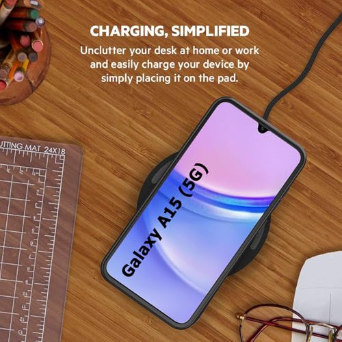 Battery Case for Galaxy A15, Enhanced 10000mAh Portable Protective Wireless Charging Case Support Carplay Compatible with Galaxy A15 (6.5 inch) Rechargeable Extended Battery Charger Cover - Black - size: for Galaxy A15