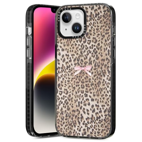2 Pack Cute Cheetah Print Phone Case for iPhone 13 Mini Pink Bow Case 5.4", Clear Coquette Fashion Luxury Leopard Pattern Design Girls Women Funda Shockproof Soft TPU Protection Cover - color: Cheetah Print 04, size: iPhone 13 Mini