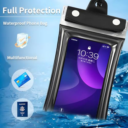 Waterproof Phone Pouch, Floatable Waterproof Phone Pouch with Touchscreen, Universal Cellphone Case, Underwater Photography for Swimming Rafting Diving (Pink, 26x11cm) - color: Pink